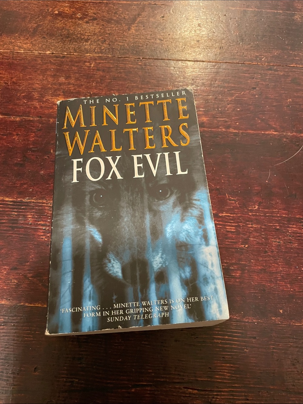 Minette Walters Fox Evil - Blue/Black Paperback